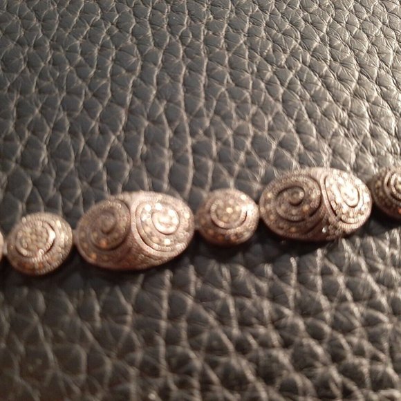 Vintage Marcasite Bracelet Sterling Silver 925 ovals circles RARE design WOW!!! - Picture 2 of 5